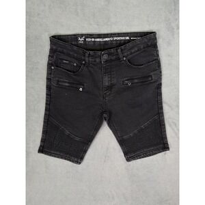 Versace V 19-69 Sportivo Shorts Mens 28 Black Bermuda Milano Italia Biker